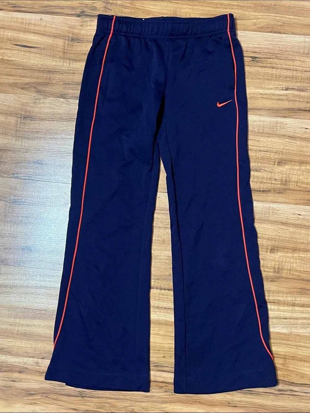 Nike Kids Navy Joggers with Coral Piping